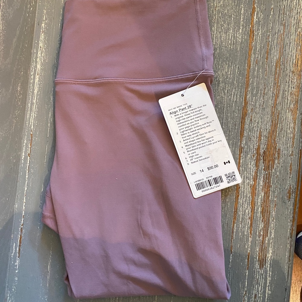 lululemon Align 28” in Limited Edition Dusty Mauve